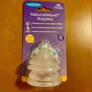 NEW Lansinoh Fast Flow NaturalWave Nipples